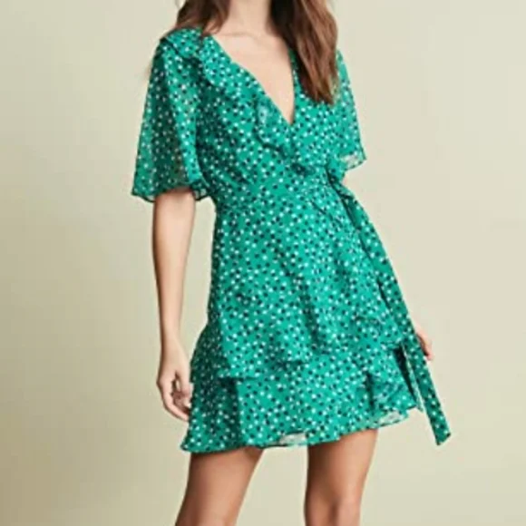 cmeo collective green dress Blazer Cmeo Collective Green Dress Pigment Green Sequins Halter Neck Coat Collar Mini Blazer Dress